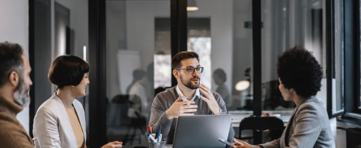 a business team needing a business formation attorney